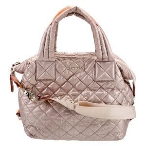 MZ Wallace Quilted Mauve Medium Sutton Bag